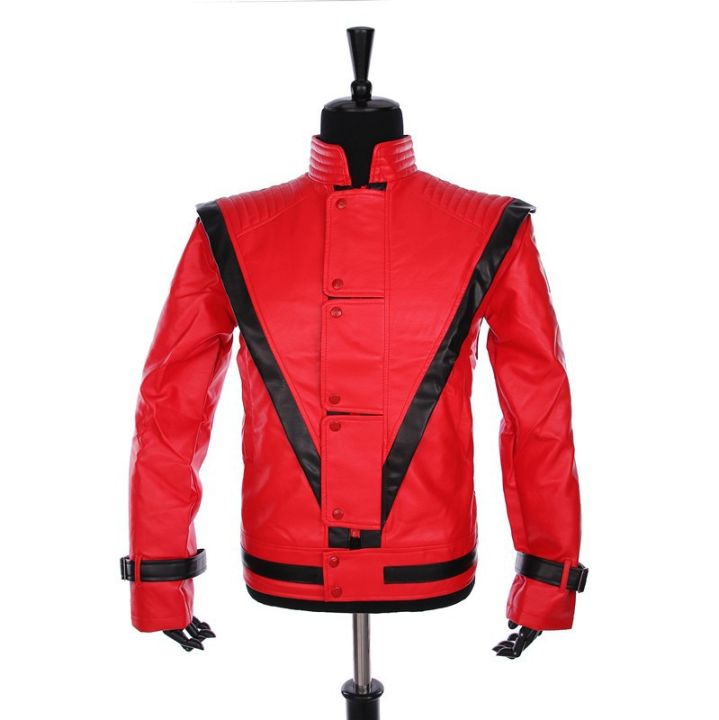 Rare%20Classic%20MJ%20MICHAEL%20JACKSON%20Costume%20Thriller%20Red%20Black%20Jacket%20For%20Fans%20Imitator%20Best%20Gift%20Halloween%20Clothing%20-%20Image%207