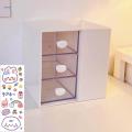Multifunctional Jewelry Storage Box with Drawer Makeup Holder for Bedroom Dresser. 