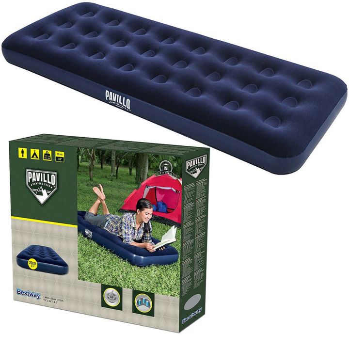 Bestway%20High%20Quality%20Portable%20Inflatable%20Single%20Air%20Bed%20Mattress-%20Blue%20-%20Image%203