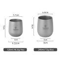 Tomshoo Titanium Cup Insulated Double Wall Drink Cup Outdoor Camping Titanium Water Cup for Camping Hiking Cool Camping Gear. 