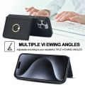 For iPhone 12 11 Pro XS Max XR X 7 8 SE2 Mini Phonrelaxe Case, Folding Card Bag Ring Bracket Leather Cover.
