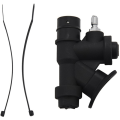 Scuba Diving Universal Electric Inflator Relief Valve Black Cable Tie Bcd with 45 Degree Angle Mouthpiece for Standard 1 Hose K-Type Safety Valve. 