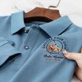 Hight Quality Horse Badge Embroidery Men's Polo Shirt Winter Long Sleeve Business Casual Man Polo Shirts From Luxury Brands. 