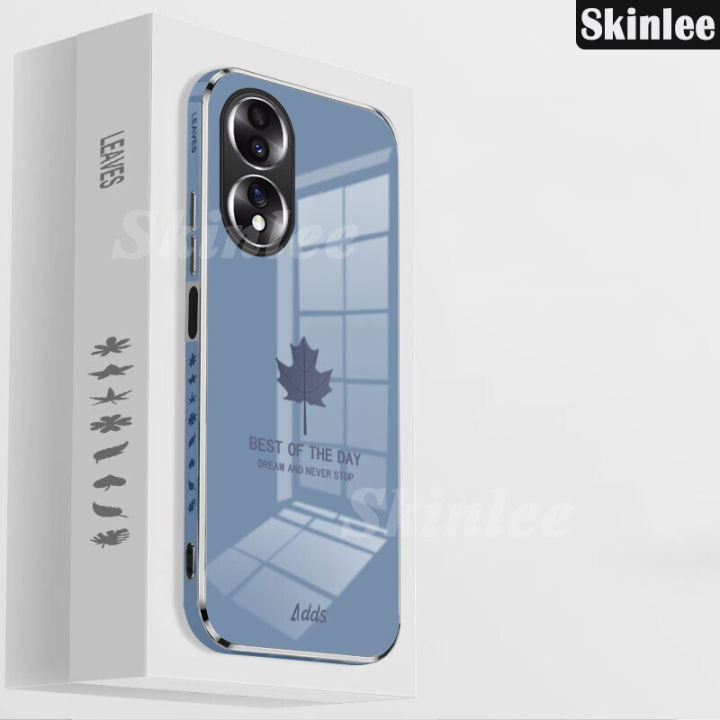 Phone case For Honor X7B Back cover Soft Shining Maple Leaves Design Cover For Honor X7B 5G Cover cases
