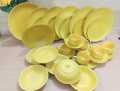 Dinner Set 32 pcs ( yellow colour and ocean  colour) ,Ceramic dinner set. 