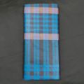 AMANAT SHAH LUNGI FOR MEN / COTTON MULTICOLOR CHECK LUNGI STITCHED (5 HAND). 