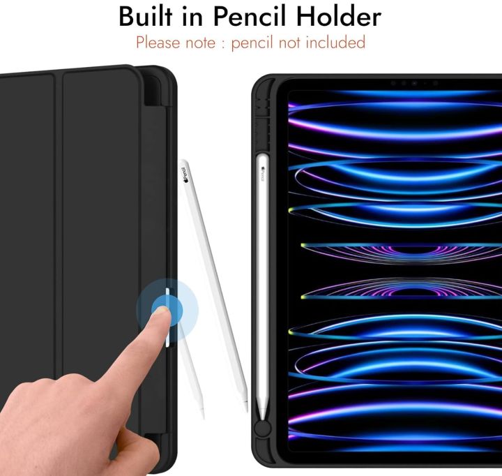 Case%20For%20Apple%20iPad%20Pro%2011%20inch%204th/3rd/2nd/1st%20Generation%202022/2021/2020/2018,%20Slim%20Trifold%20Stand%20Soft%20TPU%20Back%20Cover%20with%20Built-in%20Pencil%20Holder%20%5BAuto%20Sleep/Wake%5D%20Black%20-%20Navy%20Blue%20-%20Image%209
