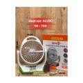 JOYKALY YG-729 Portable Rechargeable LED Light AC/AD Electronic Fan with 8" inches High Speed Blade. 
