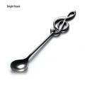 OIMG Stainless Steel Mini Stirring Spoon With Music Symbol Handle For Tea Coffee. 