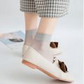 5 Pairs Anti-snagging Silk Women Summer Transparent Socks Cotton Sole Non-slip Seamless Thin Nylon Socks Elastic Breathable Sock. 