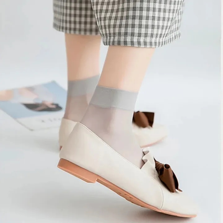 5%20Pairs%20Anti-snagging%20Silk%20Women%20Summer%20Transparent%20Socks%20Cotton%20Sole%20Non-slip%20Seamless%20Thin%20Nylon%20Socks%20Elastic%20Breathable%20Sock%20-%20Image%206