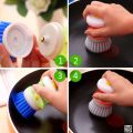 Kitchen Cleaning Dish Brush Scrubber Hydraulic Pressure Cleaner. 