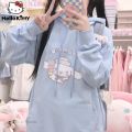 Sanrio Clothes Cinnamoroll Print Long Sleeve Tops Women Hoodies Y2k Cartoon Loose Sweatshirts Female Japan Style Cute Pullovers. 