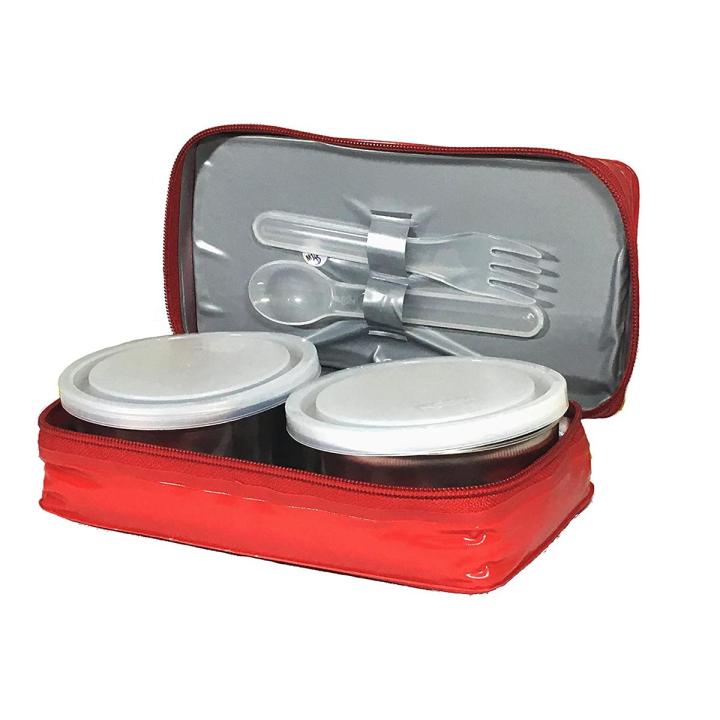 Milton Mini Lunch box 2 Container Stainless Steel