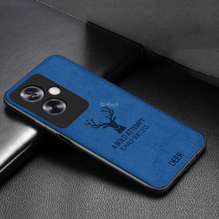 Quiberk%20for%20OPPO%20A79%205G%20/%20OnePlus%20Nord%20N30%20SE%20Case%20Fabric%20Deer%20Cloth%20Vintage%20Shockproof%20Protective%20Phone%20Back%20Cover%20-%20Image%204