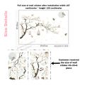 3D wall Sticker Self adhesive for Home decor - white flower tree branch. 