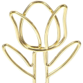 10Pcs Tulip Note Holder Metal Place Card Holder Mini Photo Holder Flower Pick Clips Place Card Stand Menu Memo Clips. 