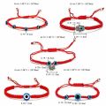 Braided Red Thread Bracelets For Women Men Bohemian Turkish Evil Eye Beads String Lucky Woven Jewelry Hot Fashion Gifts. 