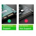 2.5inch HDD SSD Case SATA to USB 3.0/Type C Tool-Free Transparent External Hard Drive Enclosure Support UASP SATA III for Laptop. 