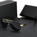 2022 New Fashion Men Polarized Sunglasses Oval Shape Alloy Frame Shade Eyewear Play Ourders Drive UV400 Sun Glass.