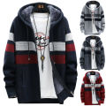 Warm Fleece Lined Hoodie Winter Zip Up Coat Jacket Sweatshirt Tops Mens Thick. 