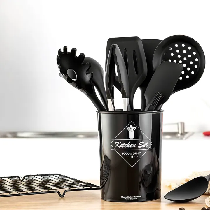 Kitchen%20Utensils%20Set%209Pcs%20All%20Over%20Silicone%20Non-stick%20Barreled%20Cooking%20Utensils%20Set%20Silica%20Gel%20Utensil%20Kitchenware%20Set%20-%20Image%202