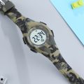 OHSEN Digital Kids Watches Boys Army Green Outdoor Sport Waterproof LED Wristwatch Alarm Stopwatch Electronic Children Watch.