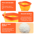 OUMERY 3PCS Foldable Bucket Foldable Pail Bucket Sand Buckets Silicone Collapsible Bucket for Kids Beach Play Camping 2L. 