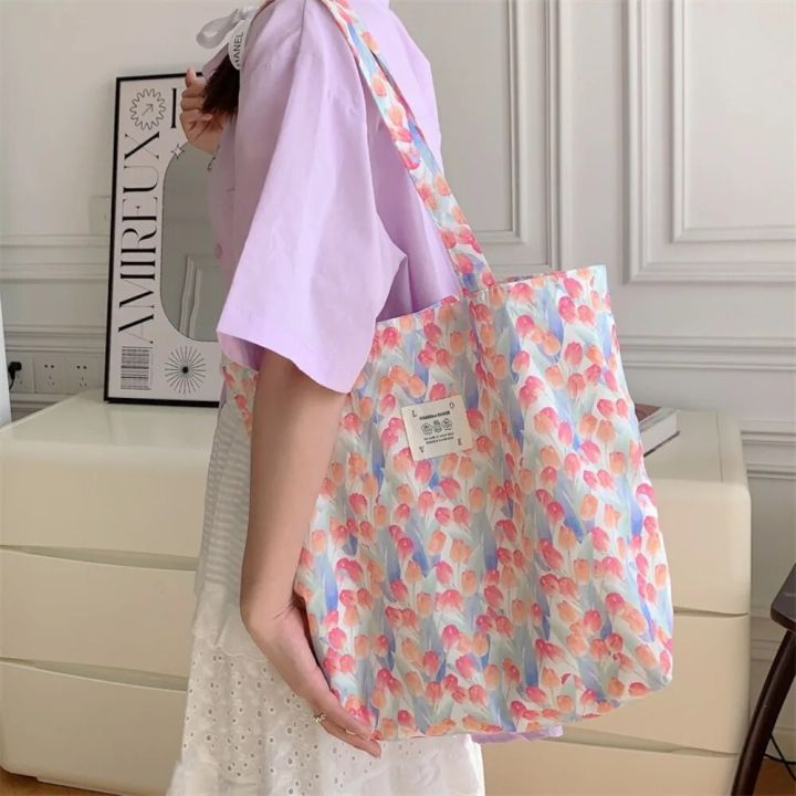 New Style Fashion Cotton Fabric Shoulder Bag for Women Vintage
