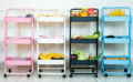 3 Layer Kitchen Cabinet Kitchen Rack Kitchen Trolley Kitchen Storage Rack Dapur Rack Memasak Beroda With Wheels Durable. 