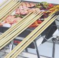 BBQ Grilling Skewers Outdoor Sticks Bamboo Barbecue Fork 100pcs Picnic. 