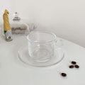 Nasir Glass Tea Cup And Saucer Set - 6 Pieces Of Elegant Coffee Mugs - Elevate Your Tea Or Coffee Moments.