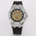 T-GOER Gore automatic mechanical watch personality men's hollow silicone tape sports a generation of hair. 