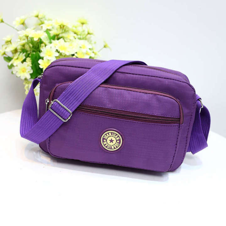 New Waterproof Oxford Cloth Women's Casual Cross Body Simple All Match Shoulder Messenger Small Bag Canvas Wallet