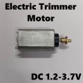 Electric Trimmer DC 1.2V 3.7V 6000RPM Hair Clipper Drive Haircut 180 Motor Front Side BLACK PLASTIC For Electric Clipper Trimmer Shaving Machine Motor 2 Pin Leads. 
