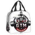Bodybuilding And Gym Logo Resuable Lunch Box for Women Leakproof Cooler Thermal Food Insulated Lunch Bag Kids School Children. 