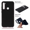 For Black Silicon Case For Xiaomi Redmi Note 8 - Phone Back Cover. 
