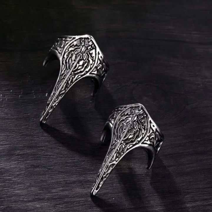 Ottoman Turkish Empire Rings for Men Women Unique Ring Punk Armor Long Vintage Weapon Animal Jewelry Decorations Gifts Wholesale