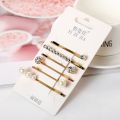Gold Metal Women Vintage Fashion Girls Pentagram Hair Hairpins Hairgrips. 