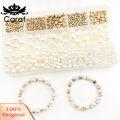 Loose Beads Eco-friendly Fade-resistant Round Imitation Pearl Neckle Beads Set. 