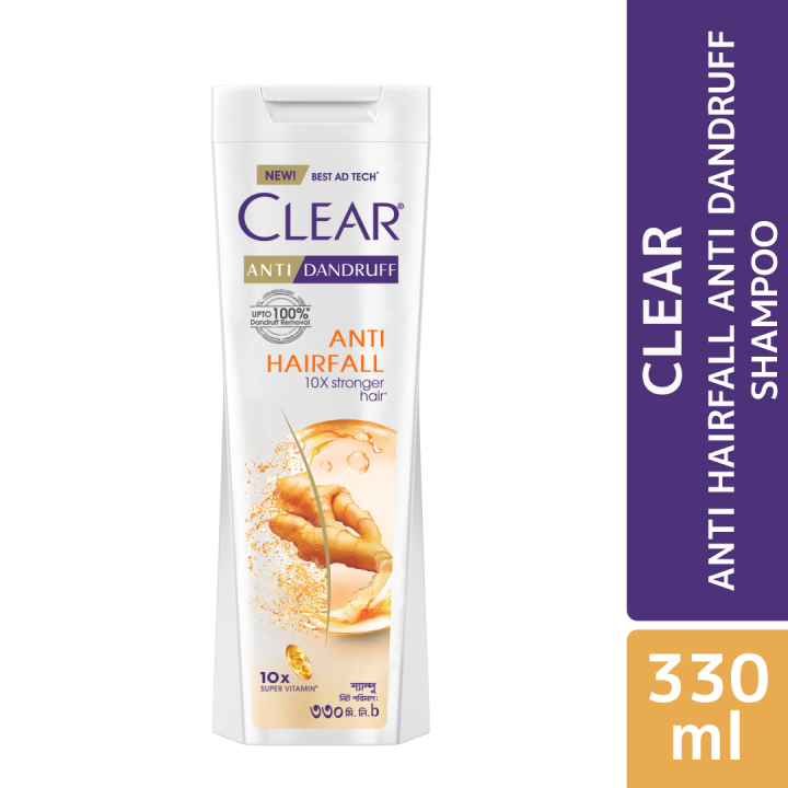 Clear Shampoo Anti Hairfall Anti Dandruff 330ml