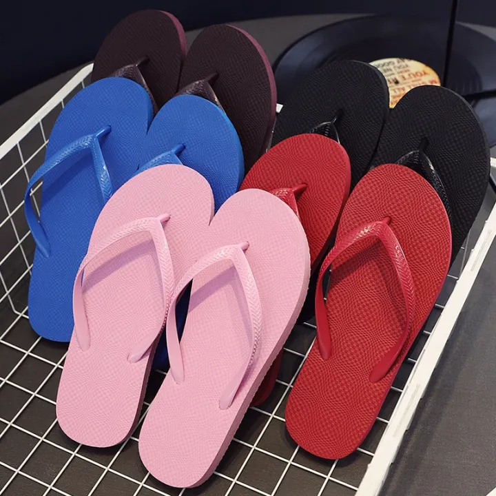 Solid%20Color%20Non-slip%20Leisure%20Couple%20Slippers%20Women%20Summer%20Beach%20Slippers%20Outdoor%20Women%20Flip%20Flops%20Breathable%20Beach%20sandals%20women%20-%20Image%202
