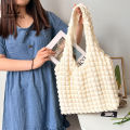LouisWill Women Cloud Bubble Shoulder Bag Soft Tote Bag Casual Book Bags Handbags Pleated Bubble High Capacity Shoulder Bag / Handbag.