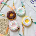Internet famous donut small cute cartoon children's zero wallet, silicone shoulder bag, Instagram trend.