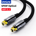 Unnlink SPDIF Optical Audio Cable Digital HiFi 5.1 Toslink Cord for Player Soundbar Amplifier Subwoofer Fiber Cable 1 to 10m. 