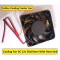 Fan DC 12V 50x50mm With Aluminium Heat Sink.