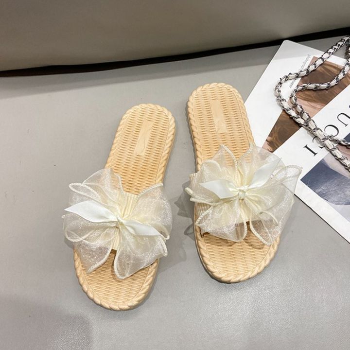 Soft%20sole%20non-slip%20wear%20sweet%20girl%20sandals%202024%20new%20summer%20bow%20flat%20fashion%20and%20versatile%20beach%20shoes%20-%20Image%207