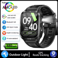 Fashions Outdoor Sport Smart Watch Men 880mAh Large Battery 2.01 HD Screen Fashion LED Flashlight Heart Rate Waterproof BT Calls Smartwatch 2025. 