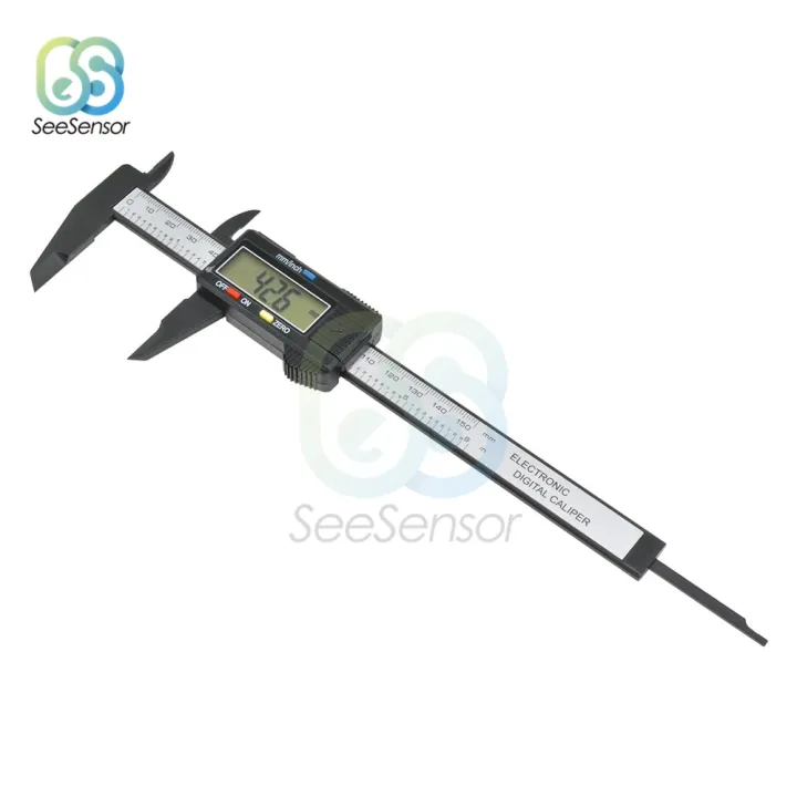 Digital%20Vernier%20Calipers%20Measure%20100mm%20150mm%206inch%20LCD%20Electronic%20Carbon%20Fiber%20Gauge%20Height%20Measuring%20Instruments%20Micrometer-150mm%20Black%20-%20Image%203