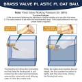 2 Pack Water Float Valve 1/2 Inch, Brass Float Ball Float. 